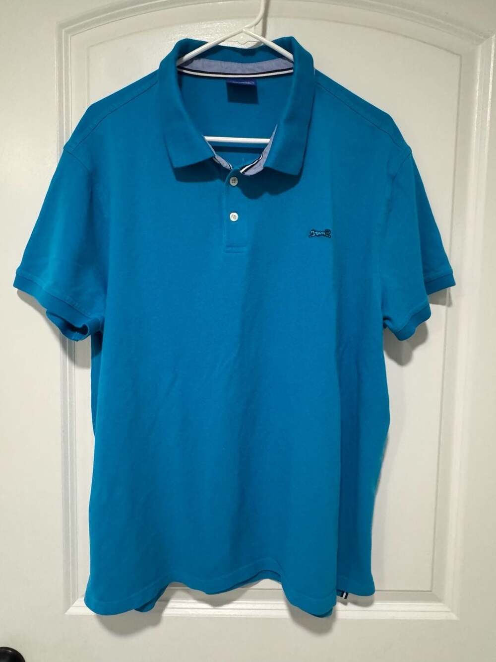 Teal Polo Shirt Preppy Old Money Golf Tennis Retro Short Sleeve Men’s XXL